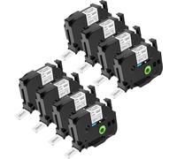 NineLeaf Compatible for Brother P-Touch TZe-S251 TZ-S251 TZeS251 TZS251 AZe 24mm 0.94'' Extra Strength Adhesive Laminated Label Tape Black on White for P-Touch PT-2730 2730VP 330 350 Label Maker, 8 PC