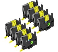 NineLeaf Compatible for Brother P-Touch TZe-S631 TZ-S631 TZeS631 TZS631 AZe 12mm 0.47'' Extra Strength Adhesive Laminated Label Tape Black on Yellow for P-Touch PT-1180 1180SC 1180SP Label Maker, 8 PC