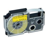 NineLeaf Compatible for Casio Label Maker AR-12YW AR-12YW1 12mm x 8m Black On Yellow Label Tapes for Casio KL-60 100 120 200 300 750 780 820 2000 7000 7200 7400 8100 8200 P1000 Label Printers, 50PK