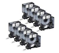 NineLeaf Compatible with Dymo D1 Label Tape 40913 S0720680 A40913 Black on White 9mm x 7m for Dymo Label Maker Refills for Dymo LabelManager 160 280 210D 420P 350D Label Maker, 8 Pack