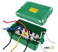 NineLeaf IP54 Waterproof Electrical Box, Outdoor Plug Cover Weatherproof(12.5 x 8.5 x 5 inch), for Outdoor Outlet, Timer, Extension Cord, Power Strip, String Light, Green