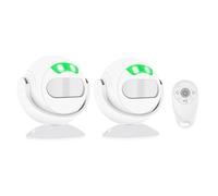 Nineleaf Motion Sensor Doorbell with Remote,Motion Activated Voice Player,Shop Door Entry Chime,Two-Way Sensing,Custom Voice(Supports MP3 Audio Format ),39 Ringtones,Ideal for Shop,Office,2PK+RMT-1PK