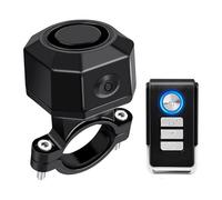 NineLeaf Rechargeable Bicycle Alarm, Attachable Bicycle Security Alarm, Bike Anti-Theft Vibration Alarms Vehicle 110dB Loud Burglar Vibration Motorcycle Mobility Scooter Security System IP65Waterproof
