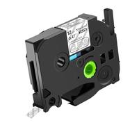 NineLeaf TZe-135 Label Tape 12mm Compatible for Brother P-Touch Label Printer TZe135 TZ-135 12mm 0.47 Laminated White on Clear TZe TZ Tape 12mm for E110 H100R H100LB D210VP P300BT