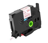 NineLeaf TZe-222 Label Tape 9mm Compatible for Brother P-Touch Label Printer TZe222 TZ-222 AZe222 9mm 0.35'' Laminated Red on White for PT-H300 E500VP D200SA Label Maker, 20 Pack