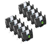 NineLeaf TZe-233 Label Tape 12mm Compatible for Brother P-Touch Label Printer TZe233 TZ-233 12mm 0.47 Laminated Blue on White TZe TZ Tape 12mm for H110 E110 D210VP H200, 10 Pack