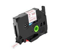 NineLeaf TZe-242 Label Tape 18mm Compatible for Brother P-Touch Label Printer TZe242 TZ-242 AZe242 18mm 0.7'' 8m Laminated Red on White for PT-P700 D600 P750W H100LB Label Maker, 20PK