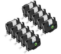 NineLeaf TZe-251 Label Tape 24mm Compatible for Brother P-Touch Label Printer TZe251 TZ-251 AZe251 24mm 0.94'' 8m Laminated Black on White for PT-E110 H100R H110 H101C Label Maker, 10PK