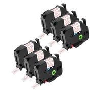 NineLeaf TZe-252 Label Tape 24mm Compatible for Brother P-Touch Label Printer TZe252 TZ-252 AZe252 24mm 0.94'' 8m Laminated Red on White for PT-540 550 580C 7500 Label Maker, 6PK