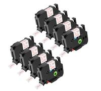 NineLeaf TZe-252 Label Tape 24mm Compatible for Brother P-Touch Label Printer TZe252 TZ-252 AZe252 24mm 0.94'' 8m Laminated Red on White for H108 E100 H100LB H105 Label Maker, 8PK