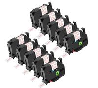 NineLeaf TZe-252 Label Tape 24mm Compatible for Brother P-Touch Label Printer TZe252 TZ-252 AZe252 24mm 0.94'' 8m Laminated Red on White for PT-E110 H100R H110 H101C Label Maker, 10PK