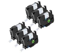 NineLeaf TZe-253 Label Tape 24mm Compatible for Brother P-Touch Label Printer TZe253 TZ-253 AZe253 24mm 0.94'' 8m Laminated Blue on White for PT-E110 GL-200 PT-1080 Label Maker, 6PK