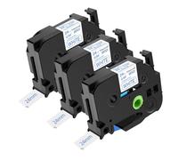 NineLeaf TZe-253 Label Tape 24mm Compatible for Brother P-Touch Label Printer TZe253 TZ-253 AZe253 24mm 0.94'' 8m Laminated Blue on White for H108 H101C H200 D210VP Label Maker, 3PK