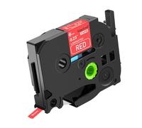 NineLeaf TZe- 415 Label Tape 6mm Compatible for Brother P-Touch Label Printer TZe 415 TZ- 415 AZe 415 6mm 0.23 Laminated White on Red for PT-H100LB PT-H101C GL-H105