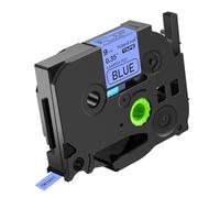 NineLeaf TZe-521 Label Tape 9mm Compatible for Brother P-Touch Label Printer TZe521 TZ-521 AZe521 9mm 0.35'' Laminated Black on Blue for PT-D200 D450 D400VP Label Maker, 30 Pack