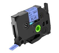 NineLeaf TZe-531 Label Tape 12mm Compatible for Brother P-Touch Label Printer TZe531 TZ-531 12mm 0.47 Laminated Black on Blue TZe TZ Tape 12mm for E110 H100R H100LB D210VP P300BT