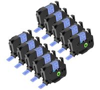 NineLeaf TZe-551 Label Tape 24mm Compatible for Brother P-Touch Label Printer TZe551 TZ-551 AZe551 24mm 0.94'' 8m Laminated Black on Blue for PT-9200PC 9400 9500PC Label Maker, 10PK