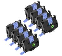 NineLeaf TZe-551 Label Tape 24mm Compatible for Brother P-Touch Label Printer TZe551 TZ-551 AZe551 24mm 0.94'' 8m Laminated Black on Blue for PT-7500 9200DX 9200PC Label Maker, 8PK