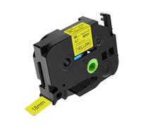 NineLeaf TZe-641 Label Tape 18mm Compatible for Brother P-Touch Label Printer TZe641 TZ-641 AZe641 18mm 0.7'' 8m Laminated Black on Yellow for PT-P700 D600 P750W H100LB Label Maker, 20PK