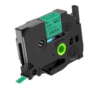 NineLeaf TZe-721 Label Tape 9mm Compatible for Brother P-Touch Label Printer TZe721 TZ-721 AZe721 9mm 0.35'' Laminated Black on Green for PT-D200 D450 D400VP Label Maker, 30 Pack