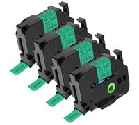NineLeaf TZe-751 Label Tape 24mm Compatible for Brother P-Touch Label Printer TZe751 TZ-751 AZe751 24mm 0.94'' 8m Laminated Black on Green for PT-H500 H500LI P700 Label Maker, 4PK