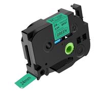 NineLeaf TZe-751 Label Tape 24mm Compatible for Brother P-Touch Label Printer TZe751 TZ-751 AZe751 24mm 0.94'' 8m Laminated Black on Green for PT-P700 D600 P750W H100LB Label Maker, 20PK