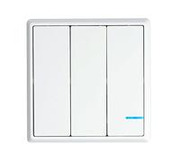 NineLeaf Wireless Lights Switch for Wireless Control Lights/Devices,No Wiring No WiFi Required,Remote Multiunit House Lighting Lamps,Easy to Install On/Off 1x 3-Way Switch [Energy Class A+++]