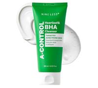 NINELESS A-Control Heartleaf & BHA Foam Cleanser 120ml | Facial Foam Cleanser with Salicylic Acid and Houttuynia Cordata Extract | Controls Fat, Gently Exfoliates, Soothes & Deep Cleaning