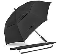 NINEMAX Golf Umbrella Windproof and Rainproof 54inch, Large Umbrella Double Canopy, Golfing Brolly Heavy Duty Unbreakable for Men Women(Black)