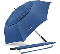 NINEMAX Golf Umbrella Windproof and Rainproof 62inch, Large Umbrella Double Canopy, Golfing Brolly Heavy Duty Unbreakable for Men Women(Indigo Blue)