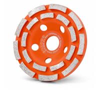 NINEROARS 4.5" Diamond Grinding Wheel Concrete Tools 18 Double Row Segments for Polishing and Cleaning Stone Concrete Surface, Cement, Marble, Granite Fits 7/8" Arbor