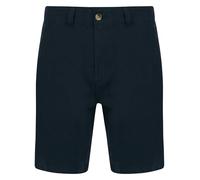 Nines Collection Men's Tailored Fit Premium Linen Cotton Blend Chino Shorts