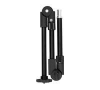 NINESHE 25Inch Overhead Camera Mount Desk Stand, 3 Section 360° Adjustable Articulating Metal Arm with 1/4 Inch Screw, Articulating Arm for Cell Phone, Tablet, DSLR Camera