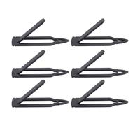 NINESHE 6PCS European Mount Skull Hanger Kit, Each Deer Mount Hanger is 4X1in, Carbon Steel Deer Skull Hangers for Eer, Whitetail Deer, Goat Skull, Antelope, Mule Deer