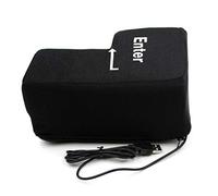 NINESHE Big Enter Supersized Key, USB Relieve Stress Plush Toy, Nap Office Decompression Pillow, Enter Key Relaxation Tool for Anti Stress Relief