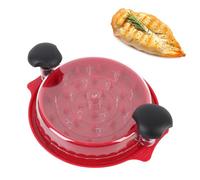 NINESHE Chicken Shredder, Twist Visible Meat Shredder Machine, Transparent Lid Meat Grinder for Shredding Chicken, Beef, and Other Vegetables Efficiently (Red)