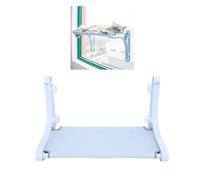 NINESHE Cordless Cat Window Perch, Cat Sunbathing Bed with 4 Suction Cups, Strong Weight Bearing Cat Window Seat, Cat Hammock, Foldable Cat Beds for Indoor Cats (Blue)