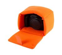 NINESHE DLSR Camera Bag with Hook and Loop, Camera Case DLSR SLR Insert Case Bag, Partition Pads Are Included for Put the Bag Into Backpack, Laptop Bag, Trolley Bag (Orange)