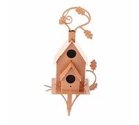 NINESHE Metal Bird House, Simply Screw the Birdhouse and Stake Together By Hand, Bird House Stakes, Birdhouse Garden Decor for Outdoor, Indoor Pots (3)