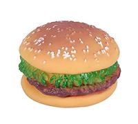 NINESHE Pet Hamburger Chew Toy, Rubber Dog Squeaky Chew Toy, Pet Hamburger Toy, Puppy Chew Toy for Dogs Pet
