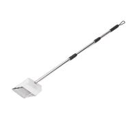 NINESHE Stainless Steel Metal Cat Litter Scoop, Telescopic Adjusted 3 Section Removable Shovel Scooper, Chicken House Manure Scraper for Pet Chicken Coop