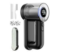 ninesun Lint Remover Electric Fabric Shaver - 2 in 1 LED Display Portable Bobble Remover for Clothes and Carpet