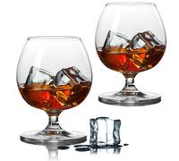 ninesung Brandy Bourbon Whiskey Cognac Scotch Drinking Glasses, Superb Lead-Free Crystal Snifter Glass for Cocktail Party Dishwasher Safe, 11.5 oz (Set of 2)