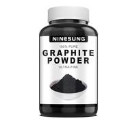 Ninesung Graphite Powder, 44-Micron Microfine Pure Graphite, Excellent Dry Powdered Lubricant, Amazing Artistic Powder for Sketching - 8 Ounce