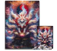 NineTailed Fox Spirit 1000Pc Adults Jigsaw Puzzle Jigsaw Puzzles for Adults Adult Game Gift Family Interactive Game Brain Challenge Gift 1000 PCS(38x26cm)
