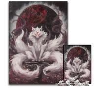 NineTailed Fox Yin Yang Jigsaw Puzzles for Adults 1000 Piece paper Jigsaw Puzzles for Adults for TeenagerFamilies Perfect DIY DecorBrainTeasing Challenge 1000 PCS(38x26cm)