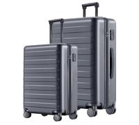 NINETYGO Carry on Luggage 22 X 14 X 9 Airline Approved, 20 Inch Luggage for 3-5 Days Travel, Double Spinner Wheels, 100% Hardshell PC, TSA Lock, 02-Grey (Basic, No Expandable), Set 2PCS (20-Inch/28