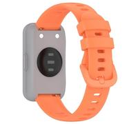 NineXuan 16 mm Bracelet Compatible for RADLEY Series 21 Watch Strap, Soft Silicone Replacement Watch Strap for Radley Smartwatch Women (Orange)