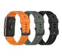 NineXuan 16mm Replacement Bracelet for Sekonda Track Smart Watch 26mm Strap, Soft Silicone Bracelet Quick Release Wristband Watch Band for Sekonda Connect Womens 40mm，3 Pack C