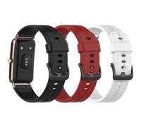 NineXuan 16mm Replacement Bracelet for Sekonda Track Smart Watch 26mm Strap, Soft Silicone Bracelet Quick Release Wristband Watch Band for Sekonda Connect Womens 40mm，3 Pack A